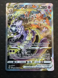The Pokemon Company SWSH Crown Zenith Mewtwo VSTAR GG44/GG70 UR Holo FA EN - Image 1