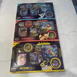 Pokemon Eeveelution Vmax Premium Collection - Vaporeon Flareon Jolteon Set of 3 - Image 1