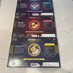 Pokemon Eeveelution Vmax Premium Collection - Vaporeon Flareon Jolteon Set of 3 - Image 2