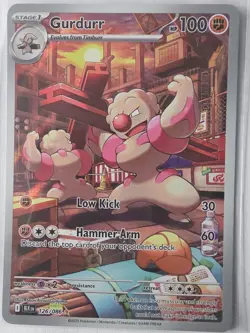Gurdurr 126/086 Holo Illustration Rare Black Bolt Pokemon Near Mint - Image 1