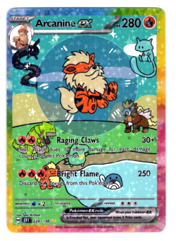 POKEMON - BUBBLE FRIENDS - ARCANINE EX * FAN ART * - Image 1