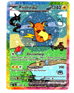 POKEMON - BUBBLE FRIENDS - RAICHU EX * FAN ART * - Image 1