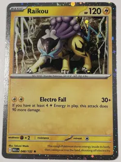 Raikou *Fart Swirl🌀* -048/132 (Cosmos Holo)- ME01:Mega Evolution Promo NM - Image 2