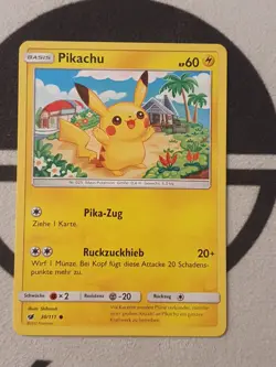 Pikachu 30/111 Aufziehen der Sturmrote Set Pokemon Karte Deutsch Pokemon NM - Image 3