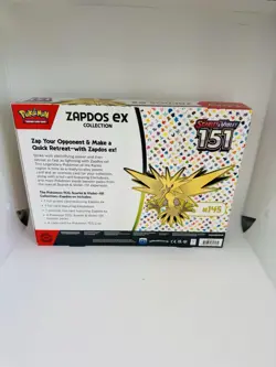Pokemon TCG Scarlet & Violet 151 Zapdos EX Collection Brand New Factory Sealed - Image 2
