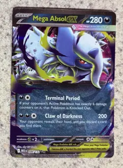 2025 Pokemon Mega Evolution Mega Absol ex #086 Near Mint - Image 1