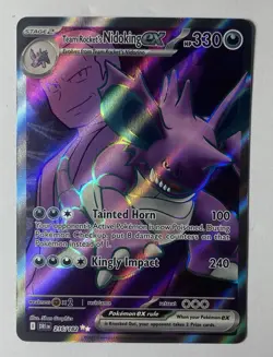 Pokemon TCG Team Rockets Nidoking EX 216/182 Destined Rivals Full Art - Image 1