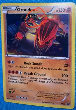 🌀🌀Groudon XY52 BLACK STAR PROMO COSMOS HOLO HD GALAXY SWIRL POKEMON RARE 🌀🌀 - Image 1