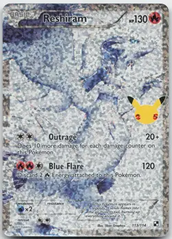 Reshiram 113/114 Celebrations: Classic Collection Pokemon - Image 1