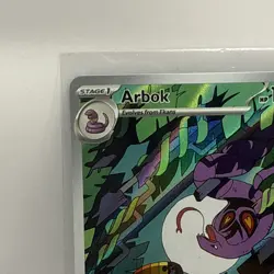 Pokemon Arbok Illustration Rare Full Art Holo Temporal Forces 2024 176/162 - Image 5
