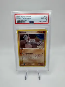 Pokemon 2006 PSA 8 Geodude Legend Maker STAMPED Reverse Holo #53/92 NEW CERT🔥 - Image 1