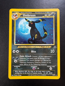 Umbreon Pokemon Neo Discovery Holo 13/75 HP see pics - Image 1