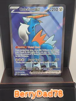 Cobalion EX 103/086 Chaos Rising Full Art Ultra Rare Pokemon TCG NM - Image 1
