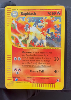 Rapidash 026/165 Expedition Base Set HOLO Rare 2002 Stage 1 Pokemon English - Image 2