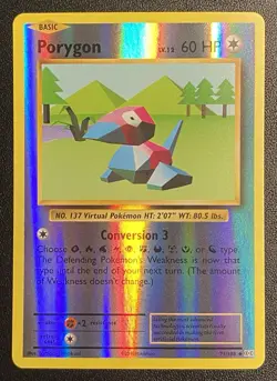 Porygon Reverse Holo Uncommon 71/108 Pokemon TCG XY Evolutions Free Ship - Image 1