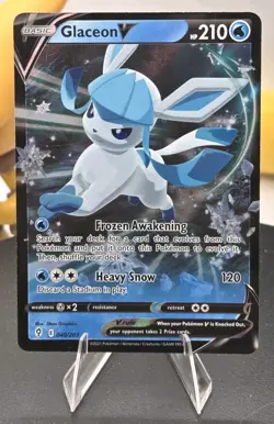 Pokemon TCG Glaceon V Evolving Skies 040/203 Holo Ultra Rare - Free Shipping NM - Image 1