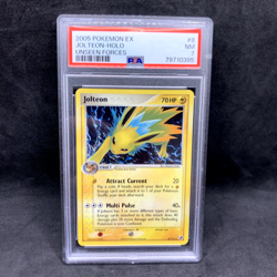 PSA 7 - Jolteon 8/115 Holo Rare - 2005 EX Unseen Forces - Pokemon TCG - Image 1