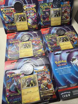 Pokemon TCG Phantasmal Flames / Mega Evolution 2 Pack Blister Set of 6 Sealed - Image 3