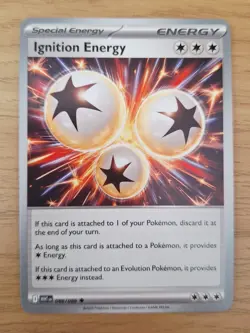 86/086 Ignition Energy Pokeball White Flare 2025 Pokemon - Image 1