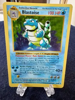 SHADOWLESS BLASTOISE Pokemon TCG Holo Rare #2/102 LP/HP - Image 1