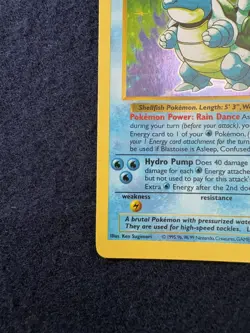 SHADOWLESS BLASTOISE Pokemon TCG Holo Rare #2/102 LP/HP - Image 5
