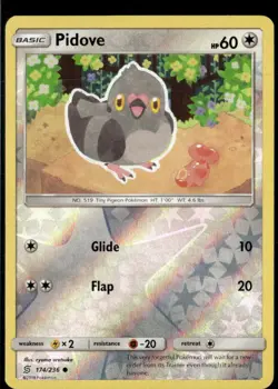 Pokemon Pidove 174/236 Unified Minds Reverse Holo Common - Image 1