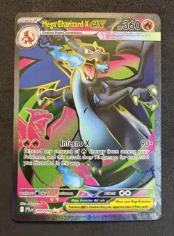 🔥 Mega Charizard X ex 109/094 Me02: Phantasmal Flames Holo Pokemon TCG 🔥 - Image 1