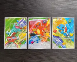 Pokemon TCG First Partner Illustration Gen 1 Kanto Starters Set - Top condition - Image 1
