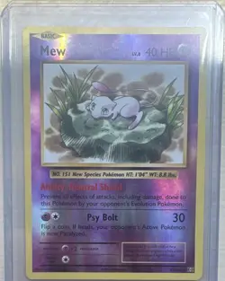 Pokemon TCG Mew Nintendo Trainer's Challenge Set 040 Promo Holo Basic 50 HP - Image 1