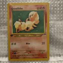 Pokemon Growlithe 1st Edition Common 50 HP 68/105 Neo Destiny Regular English - Image 1