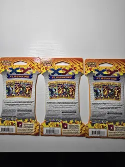 Lot of 3 XY Flashfire Sleeved Booster Packs! M Charizard X Blister Pokemon NM! - Image 5