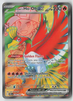 Ethan's Ho-Oh ex 209/182 Ultra Rare Destined Rivals Pokemon Near Mint - Image 1