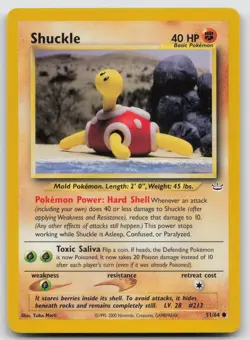 Shuckle 51/64 Common Neo Revelation Pokemon Unlimited Lightly Played - Image 1