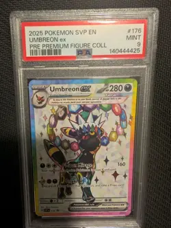 UMBREON EX 2025 POKEMON SCARLET & VIOLET BLACK STAR PROMOS #176 PSA 9 - Image 1