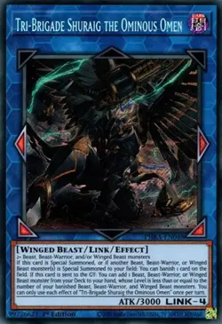 Tri-Brigade Shuraig the Ominous Omen - 1st Edition Phantom Rage MP YuGiOh - Image 1