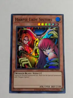 Yugioh Harpie Lady Sisters MRD-EN009 25th anniversary Super Rare NM - Image 1