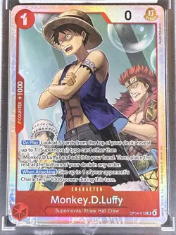 Monkey.D.Luffy - OP14-013 OP14-013 The Azure Sea's Seven Foil R - Image 1