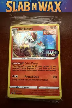 Pokemon tcg SWSH: Sword & Shield Promo Cards Cinderace(Sealed) #SWSH112 - Image 1