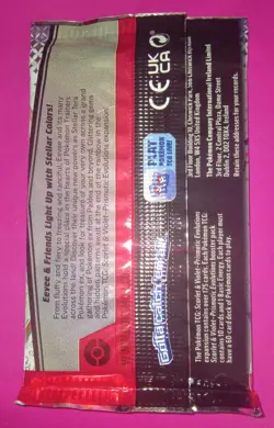 Pokemon EMPTY Prismatic Evolutions Scarlet & Violet Booster Pack, NO CARDS - Image 2