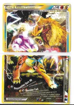 2010 Pokemon Entei & Raikou Legend Unleashed (Top & Bottom) Rare 90/91 - 95 - Image 1