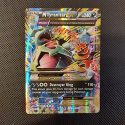 Pokemon TCG Mega M Tyranitar EX Holo Ultra Rare Card Ancient Origins 43/98 NM - Image 1