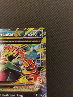 Pokemon TCG Mega M Tyranitar EX Holo Ultra Rare Card Ancient Origins 43/98 NM - Image 4