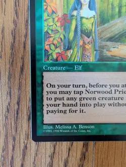 Magic The Gathering NORWOOD PRIESTESS PORTAL SECOND AGE NM Beautiful Card!! - Image 3