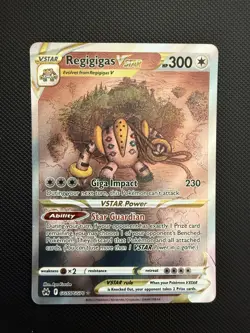NM Regigigas VSTAR GG55/GG70 Crown Zenith Ultra Rare Pokemon Card - Image 1