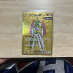 Iron Valiant EX 261/182 Sv04: Paradox Rift Holo Pokemon Card TCG Gold NM - Image 1