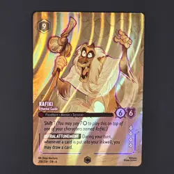 Disney Lorcana Card Rafiki Ethereal Guide Enchanted 208 RAW UNGRADED Azurite Sea - Image 3