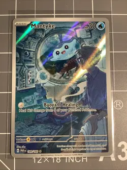 Pokemon TCG Mantyke Card 189/182 Sv04: Paradox Rift - Image 1