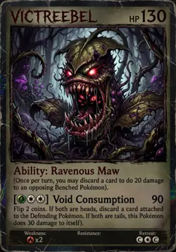 Pokemon Horror Victreebel Custom Card - Image 1
