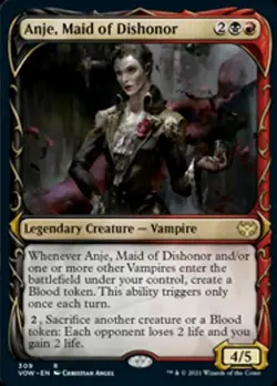Anje, Maid of Dishonor (Showcase) - Light Play MTG Innistrad: Crimson Vow - Image 1