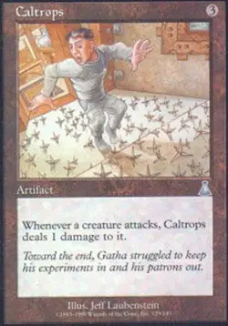 1x Light Play, English Regular Caltrops Urza's Destiny - Image 1